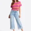 Valentine Wide Leg Boyfriend Jeans in Dearest