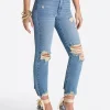 Harmony Straight High Rise Jeans in Incline