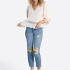 Harmony Straight High Rise Jeans in Incline