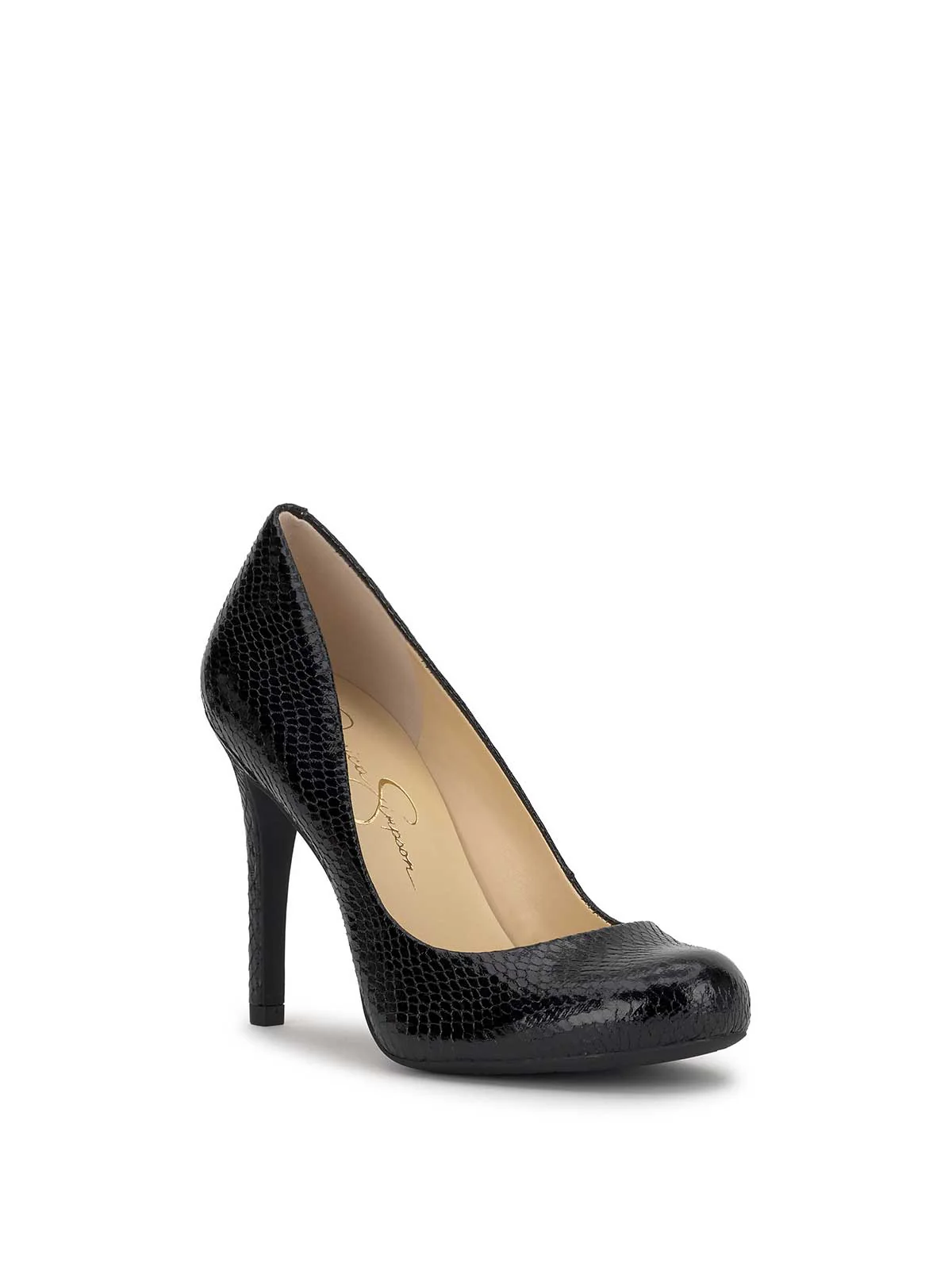 5489-calie-pump-in-metallic-black-snake-1.webp Calie Pump in Metallic Black Snake