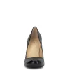 Calie Pump in Metallic Black Snake