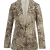 Kailani Blazer in Vanilla Ice Petite Leopard