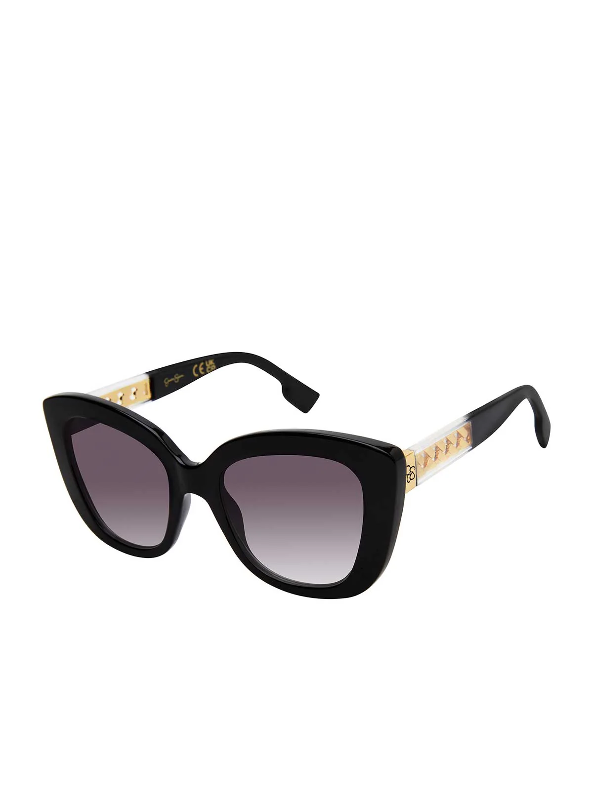 5675-glamorous-cat-eye-sunglasses-in-black-clear-1.webp Glamorous Cat Eye Sunglasses in Black & Clear