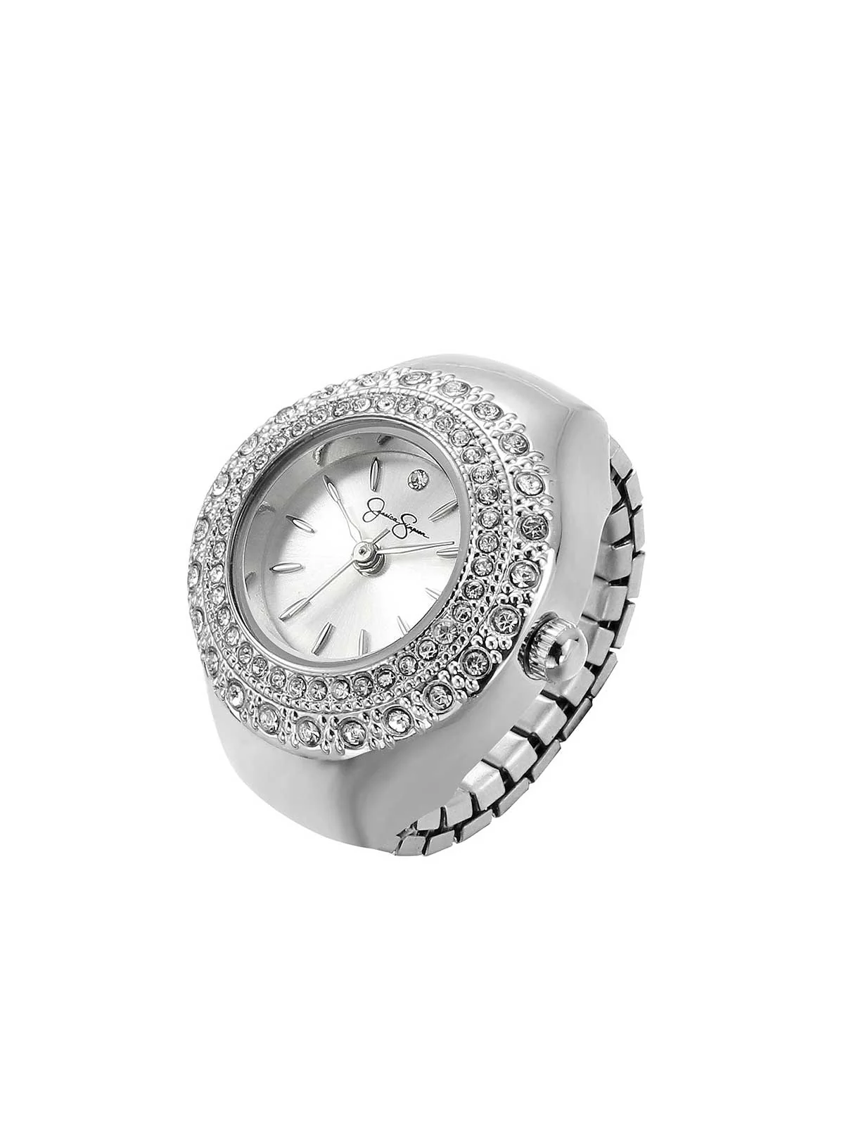 5766-crystal-ring-watch-in-silver-1.webp Crystal Ring Watch in Silver