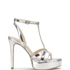 Sippete Platform Sandal in Silver