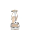 Sippete Platform Sandal in Silver