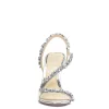 Jaycin High Heel in Silver Snake