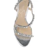 Jaycin High Heel in Silver Snake