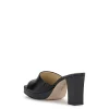 Elyzza High Heel Slide in Black Snake