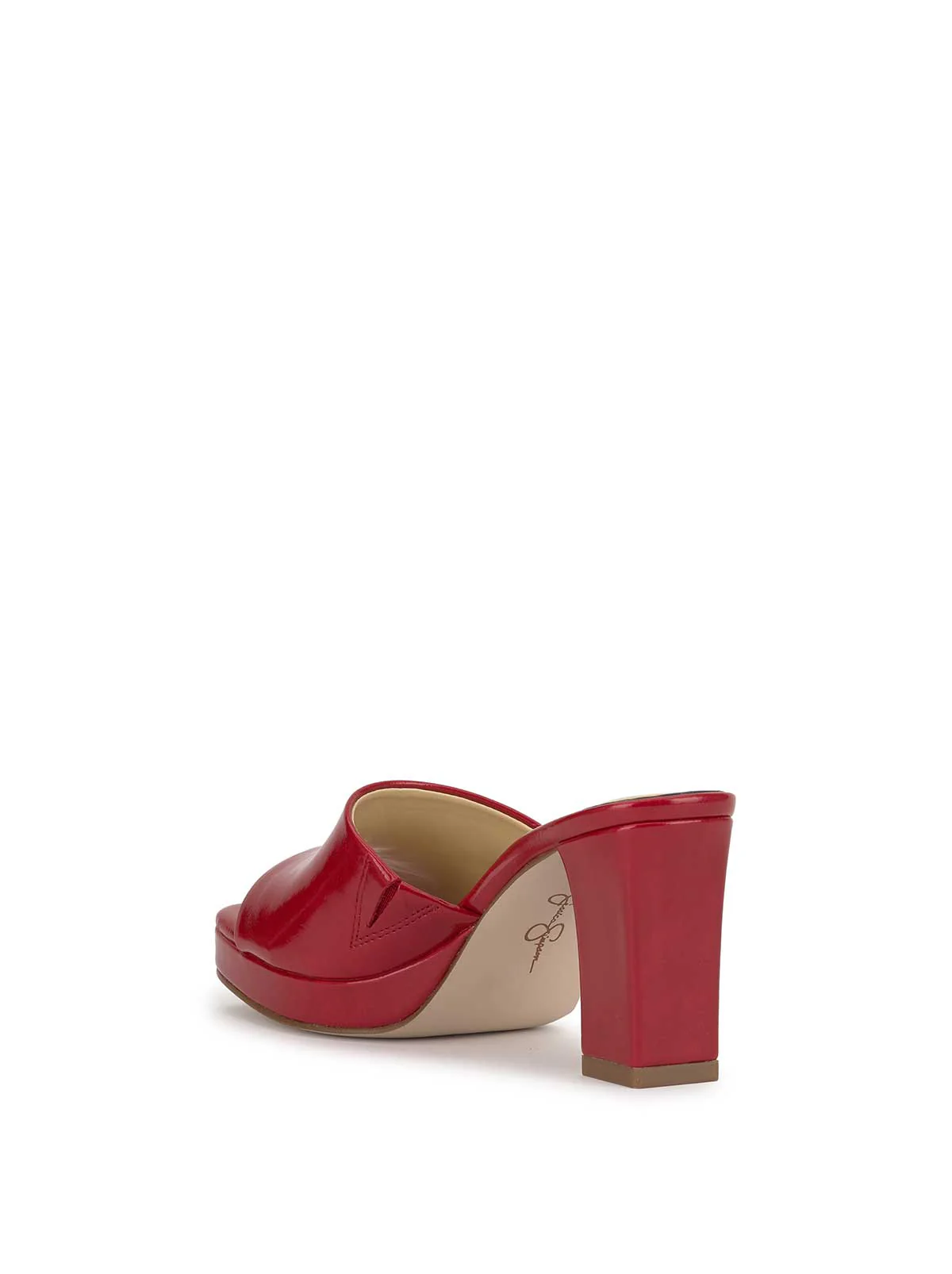 Elyzza High Heel Slide in Red Muse
